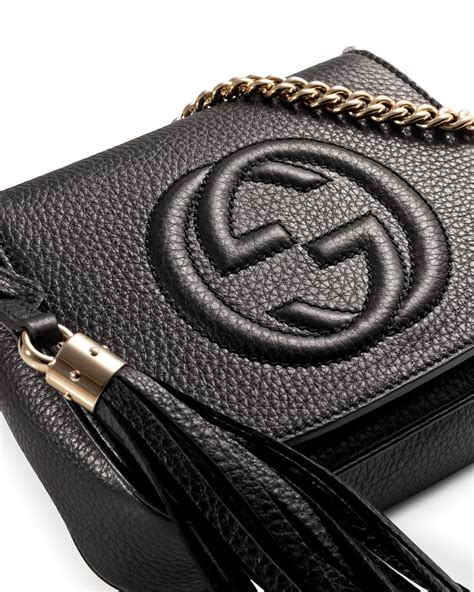 gucci bag black chain crossbody|Gucci crossbody bag on sale.